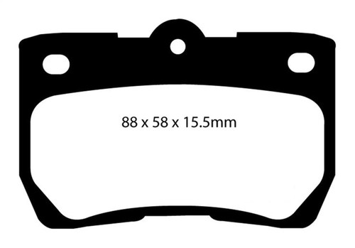 EBC DP31586C Redstuff Ceramic Rear Brake Pads, Lexus GS300 3.0 2006-2007