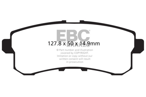 EBC DP61876 Greenstuff 6000 Elite Rear Brake Pads, Infiniti QX56 5.6 2011-2013
