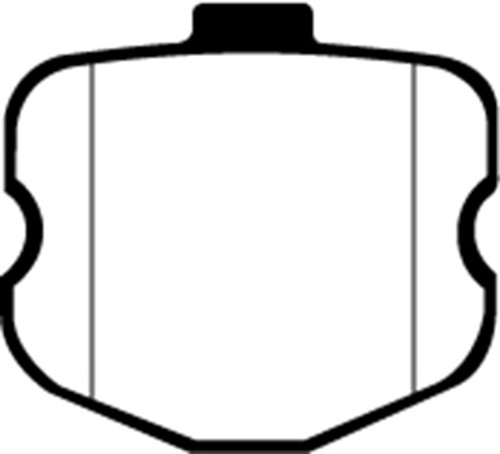 EBC DP41771/2R Yellowstuff Rear Brake Pads, Chevrolet Corvette (C6) 7.0 (Z06) 2006-2008