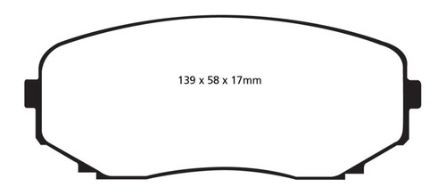 EBC DP41794R Yellowstuff Front Brake Pads, Ford Edge 2.0 Turbo 2011-2014
