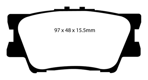 EBC DP61793 Greenstuff 6000 Elite Rear Brake Pads, Toyota RAV 4 2.4 2006-2008
