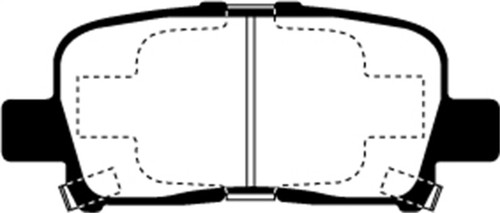 EBC DP61662 Greenstuff 6000 Elite Rear Brake Pads, Acura MDX 3.5 2000-2002