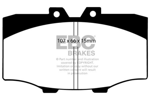 EBC DP6380 Greenstuff 6000 Elite Front Brake Pads, Toyota 4 Runner 2.4 1984-1988