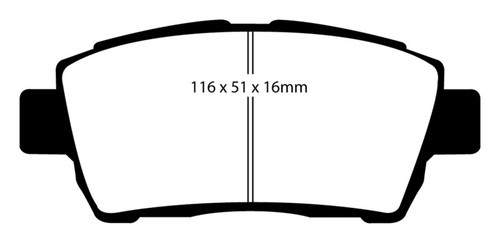 EBC DP31295C Redstuff Ceramic Front Brake Pads, Scion IQ 1.3 2011-2015