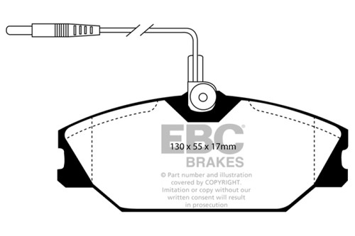 EBC DP2949 Greenstuff 2000 Front Brake Pads, Renault 25 2.5 1984-1992
