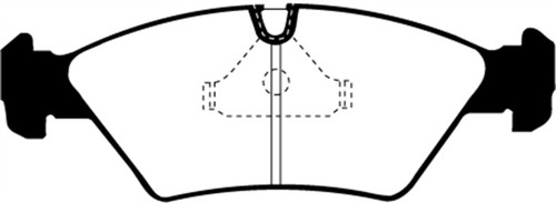 EBC DP2414 Greenstuff 2000 Front Brake Pads, BMW 524 TD 2.4 TD (E28) 1985-1986