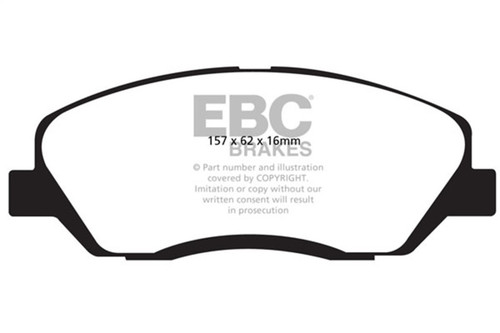 EBC DP41783R Yellowstuff Front Brake Pads, Hyundai Entourage 3.8 2006-2009