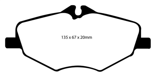 EBC DP31488C Redstuff Ceramic Front Brake Pads, Mercedes-Benz E320 3.0 TD 2006-2009