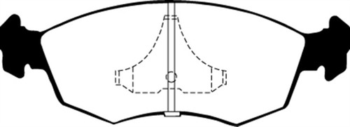 EBC DP3605/2C Redstuff Ceramic Front Brake Pads, Mercury Merkur Scorpio 2.9 1985-1989
