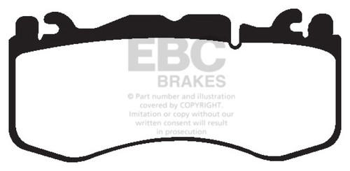 EBC DP42174R Yellowstuff Front Brake Pads, Aston Martin Vantage 4.7 2012+