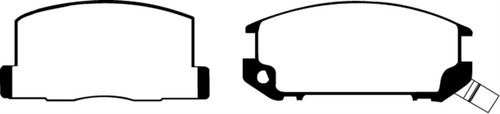EBC DP2602 Greenstuff 2000 Rear Brake Pads, Toyota MR2 1.6 1985-1990