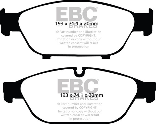 EBC DP32086C Redstuff Ceramic Front Brake Pads, Audi A6 Quattro 3.0 Supercharged 2012+