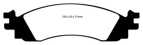 EBC DP61767 Greenstuff 6000 Elite Front Brake Pads, Ford Explorer 4.0 2WD 2006-2010