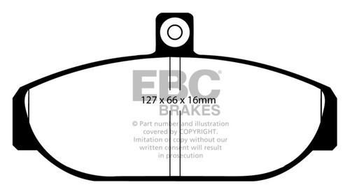 EBC DP3435C Redstuff Ceramic Front Brake Pads, Volvo 740 2.1 (Girling) 1985-1993