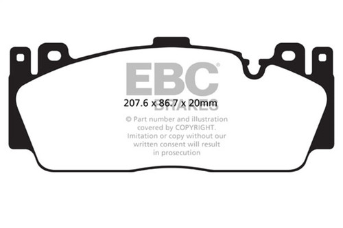 EBC DP42148R Yellowstuff Front Brake Pads, BMW M5 4.4 Twin Turbo (F10) 2012+