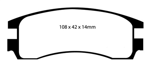 EBC DP31621C Redstuff Ceramic Rear Brake Pads, Buick Le Sabre (FWD) 3.8 (15in Wheels) 2000-2005