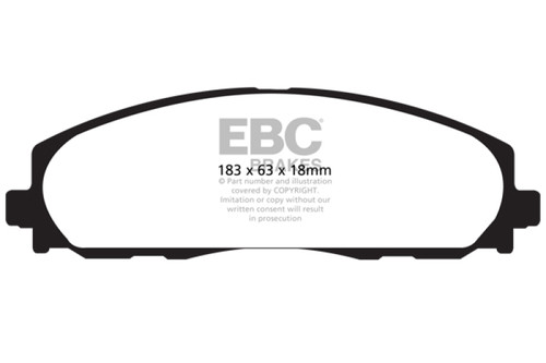 EBC DP61888 Greenstuff 6000 Elite Front Brake Pads, Chrysler Town & Country 3.6 2012+