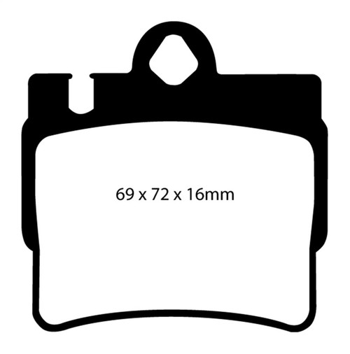 EBC DP31364C Redstuff Ceramic Rear Brake Pads, Mercedes-Benz CL55 AMG 5.5 2001-2002