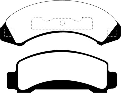 EBC DP61272 Greenstuff 6000 Elite Front Brake Pads, Ford Aerostar 2.3 1987-1988