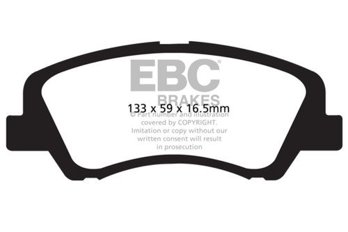 EBC DP21899 Greenstuff 2000 Front Brake Pads, Hyundai Accent 1.6 2012+