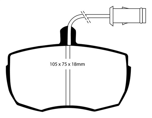 EBC DP6622 Greenstuff 6000 Elite Front Brake Pads, Land Rover Range Rover 3.5 1987-1989
