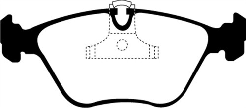 EBC DP21089 Greenstuff 2000 Front Brake Pads, BMW 525i 2.5 (E39) 2001-2003
