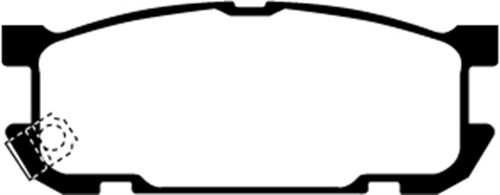 EBC DP21453 Greenstuff 2000 Rear Brake Pads, Mazda Miata MX5 1.8 (Sports Suspension) 2001-2003