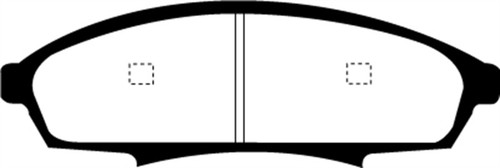 EBC DP21252 Greenstuff 2000 Front Brake Pads, Buick Regal 2.8 1988-1990