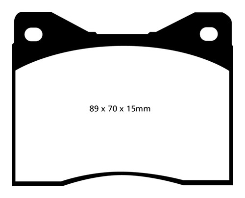 EBC DP3753/2C Redstuff Ceramic Rear Brake Pads, Lamborghini Countach 5.2 (Anniversary) 1988-1990