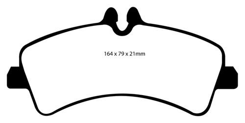 EBC DP61929 Greenstuff 6000 Elite Rear Brake Pads, Dodge Sprinter 3500 DRW 2007+
