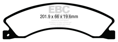 EBC DP63021 Greenstuff 6000 Elite Rear Brake Pads, Nissan NV 1500 2012+