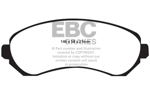 EBC DP61628 Greenstuff 6000 Elite Front Brake Pads, Buick Rendezvous 3.4 2WD 2001-2005
