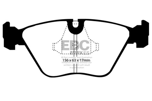 EBC DP2689/2 Greenstuff 2000 Front Brake Pads, Audi 200 2.2 Turbo (ATE) 1989-1991