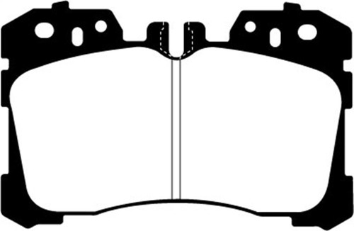 EBC DP41811R Yellowstuff Front Brake Pads, Lexus LS460 4.6 2007+