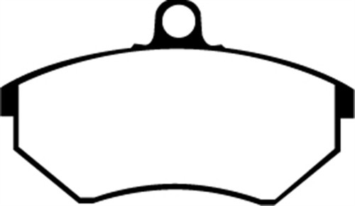 EBC DP3841/2C Redstuff Ceramic Front Brake Pads, Volkswagen Corrado 1.8 Supercharged 1989-1993