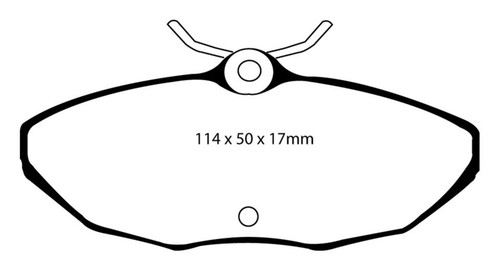 EBC DP31221C Redstuff Ceramic Rear Brake Pads, Ford Thunderbird 3.9 2001-2005