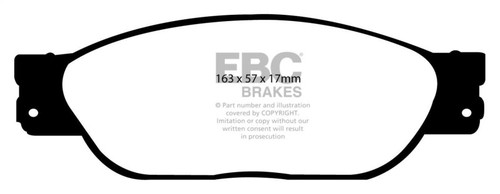EBC DP41220R Yellowstuff Front Brake Pads, Ford Thunderbird 3.9 2001-2005