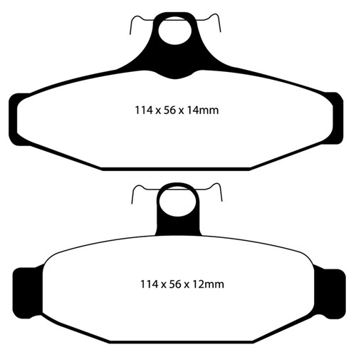 EBC DP51167NDX Bluestuff Rear Brake Pads, Aston Martin Vantage 5.3 (Twin Supercharged)(AP) 1990-2000