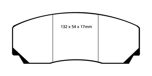 EBC DP3002C Redstuff Ceramic Front Brake Pads, Aston Martin Vantage 5.3 (Twin Supercharged)(AP) 1990-2000