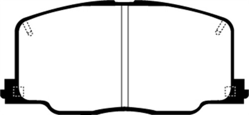 EBC DP2725 Greenstuff 2000 Front Brake Pads, Lexus ES250 2.5 1990-1991