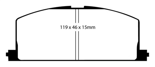 EBC DP4453R Yellowstuff Front Brake Pads, Toyota Celica 1.6 1990-1991