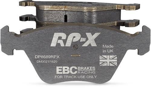 EBC Racing 06-13 Audi A3 2.0L Turbo (Girling Rear Caliper) RP-X Front Brake Pads