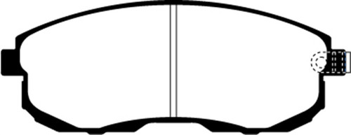 EBC DP21636 Greenstuff 2000 Front Brake Pads, Infiniti G20 2.0 2002-2003