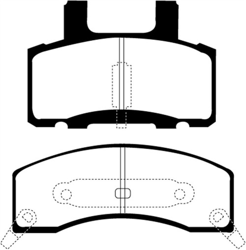 EBC DP41274R Yellowstuff Front Brake Pads, Chevrolet C20 8600 LB 1990-1993