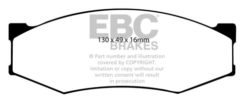 EBC DP4538R Yellowstuff Front Brake Pads, Infiniti M30 3.0 1990-1993