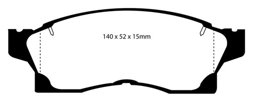 EBC DP3936C Redstuff Ceramic Front Brake Pads, Toyota MR2 2.0 Turbo 1991-1992