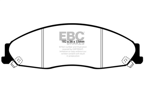 EBC DP41645R Yellowstuff Front Brake Pads, Cadillac CTS 2.6 2002-2005