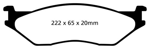 EBC DP41653R Yellowstuff Front Brake Pads, Ford Econoline E550 2002-2005