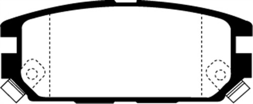 EBC DP2987 Greenstuff 2000 Rear Brake Pads, Dodge Stealth 3.0 4WD 1991-1993