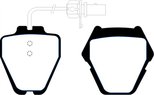 EBC DP21348 Greenstuff 2000 Front Brake Pads, Volkswagen Passat 4.0 (8 Pad Set) 2002-2005